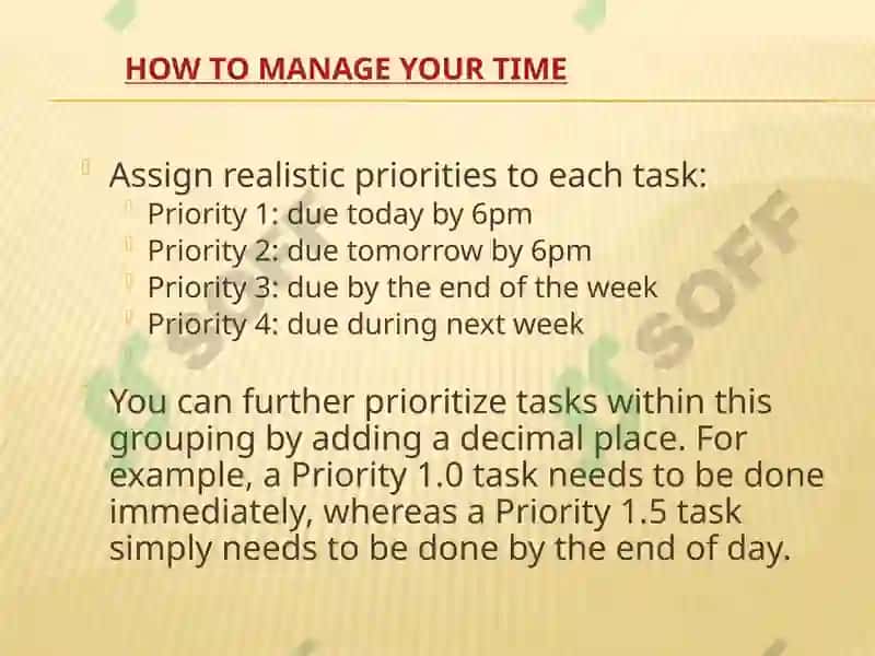 Time management 5
