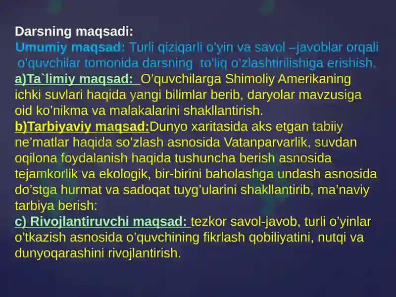 GEOGRAFIYA- TABIIY FANLAR SULTONIDIR- 5
