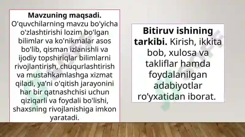 Tabiiy fanlarni o'qitishda hamkorlikda o'qitish texnologiyasining komandada o'qitish metodidan foydalanish. 5