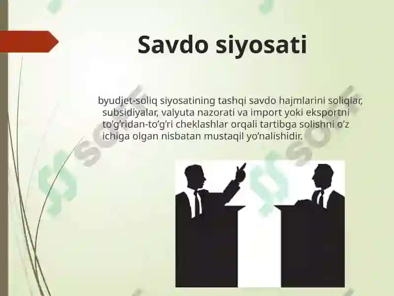 TASHQI SAVDO SIYOSATI 5