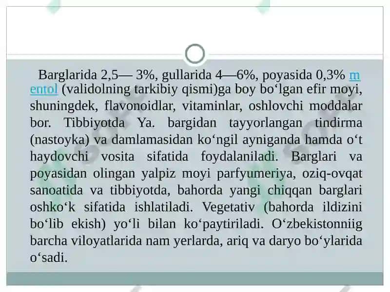 Dorivor o'simliklar 5