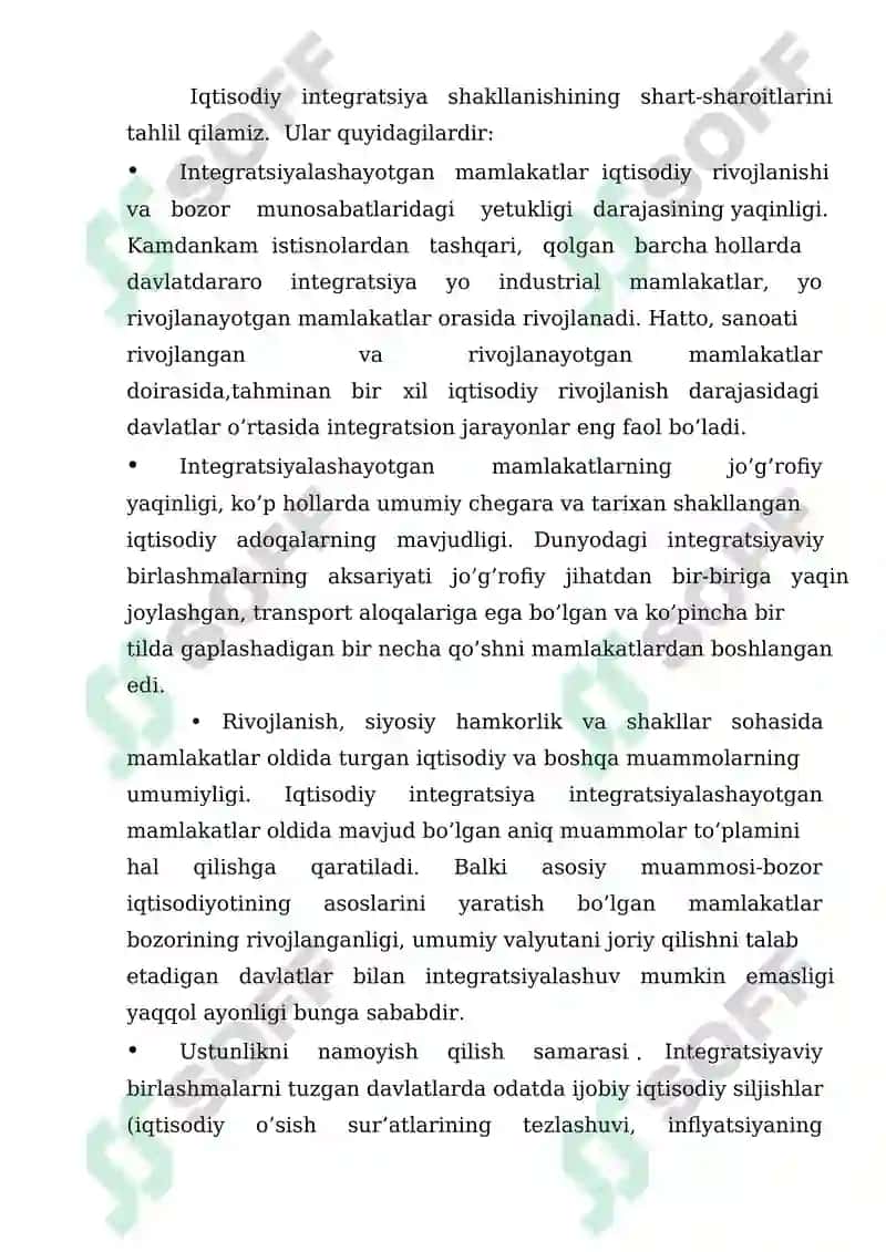Xalqaro iqtisodiy tashkilotlar: mohiyati, zaruriyati, funksiyalari va guruhlanishi 5