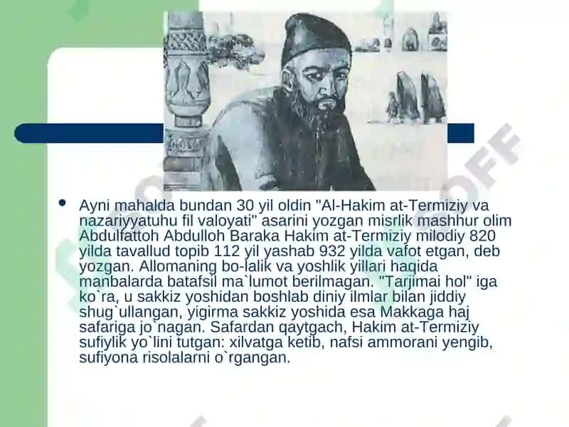 Al-Hakim at-Termiziy hayoti va ijodi 5
