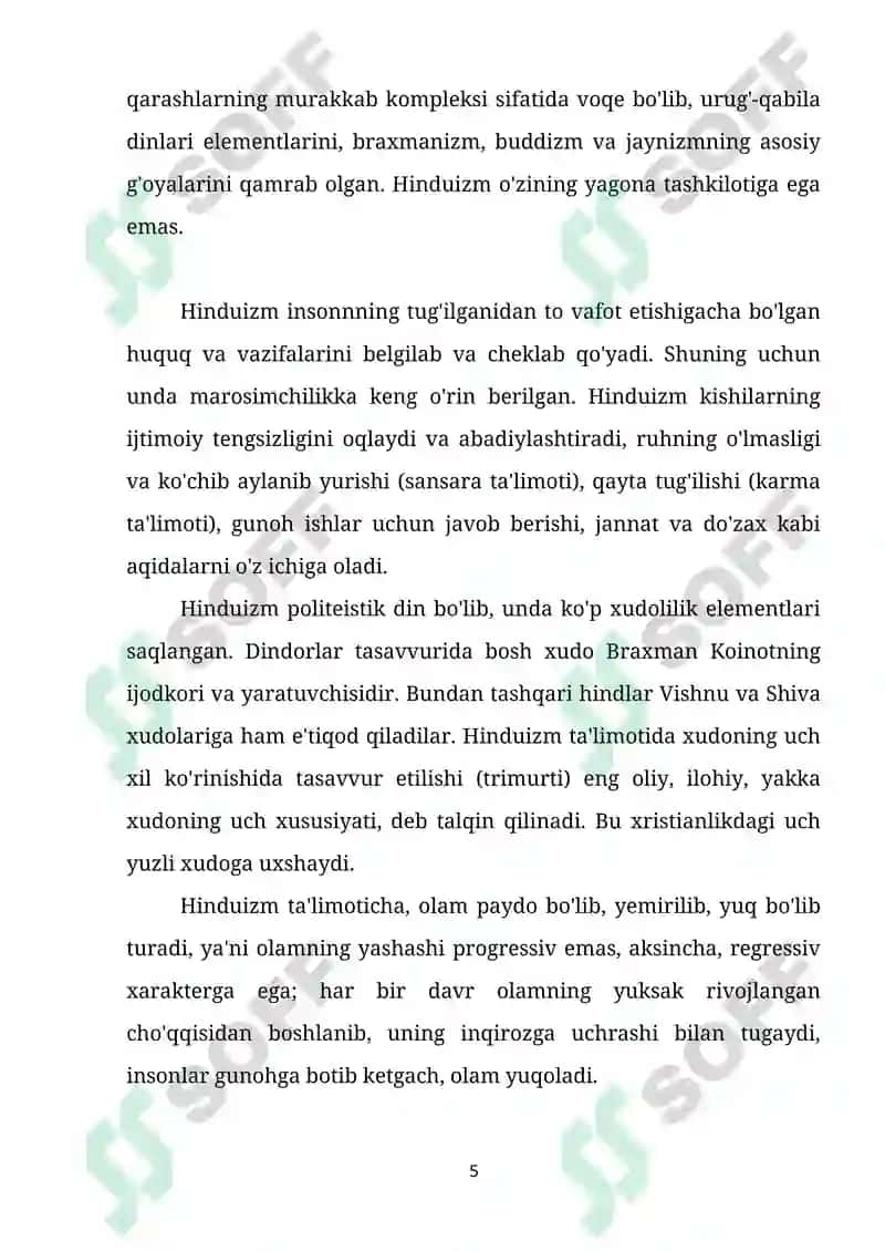 Milliy dinlar tushunchasi 5