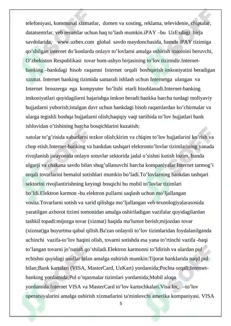 Elektron Tijoratda To'lov Tizimlari 5