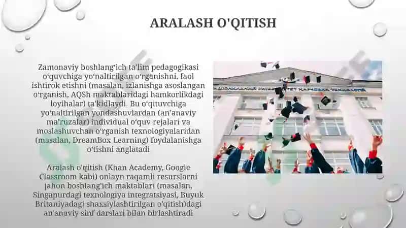 Boshlangʻich taʼlim pedagogikasi fanida zamonaviy tindensiyalarni oʻrganish 5
