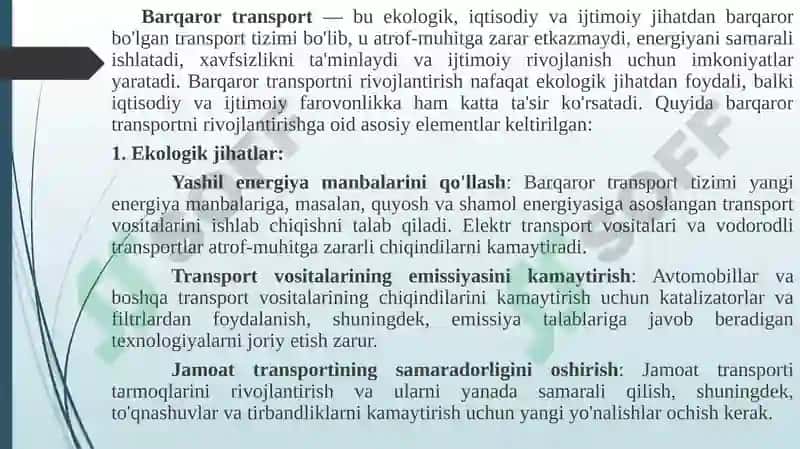 YASHIL IQTISODIYOTGA O‘TISH SIYOSATIDA QO‘LLANILADIGAN DASTAKLAR 5