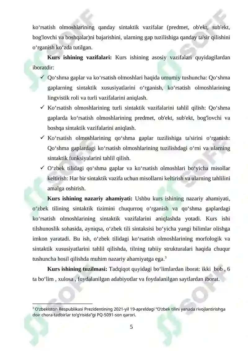 Qoʻshma gaplarda koʻrsatish olmoshining sintaktik vazifasi haqida maʼlumot 5
