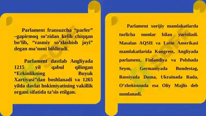 O‘zbekistonda demokratik, fuqarolik jamiyati asoslarining shakllanishi, amalga oshirilgan siyosiy islohotlar 5