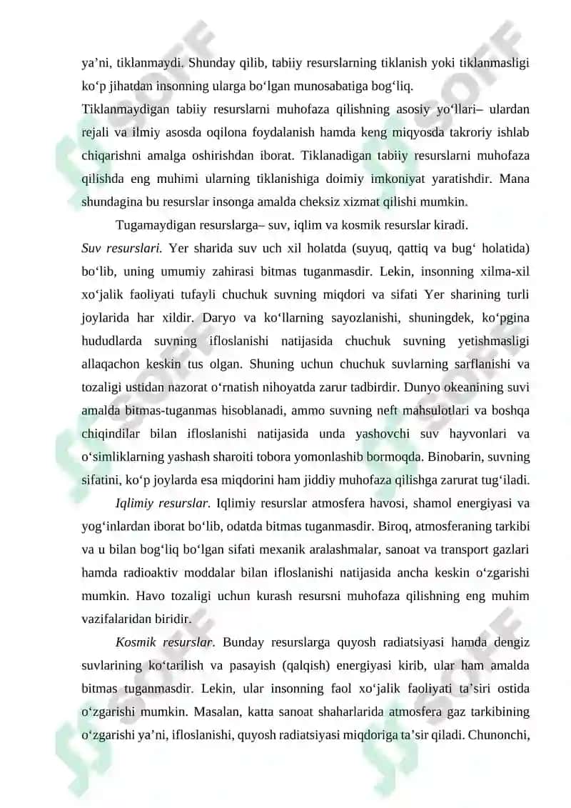 TABIATNI MUHOFAZA QILISH 5