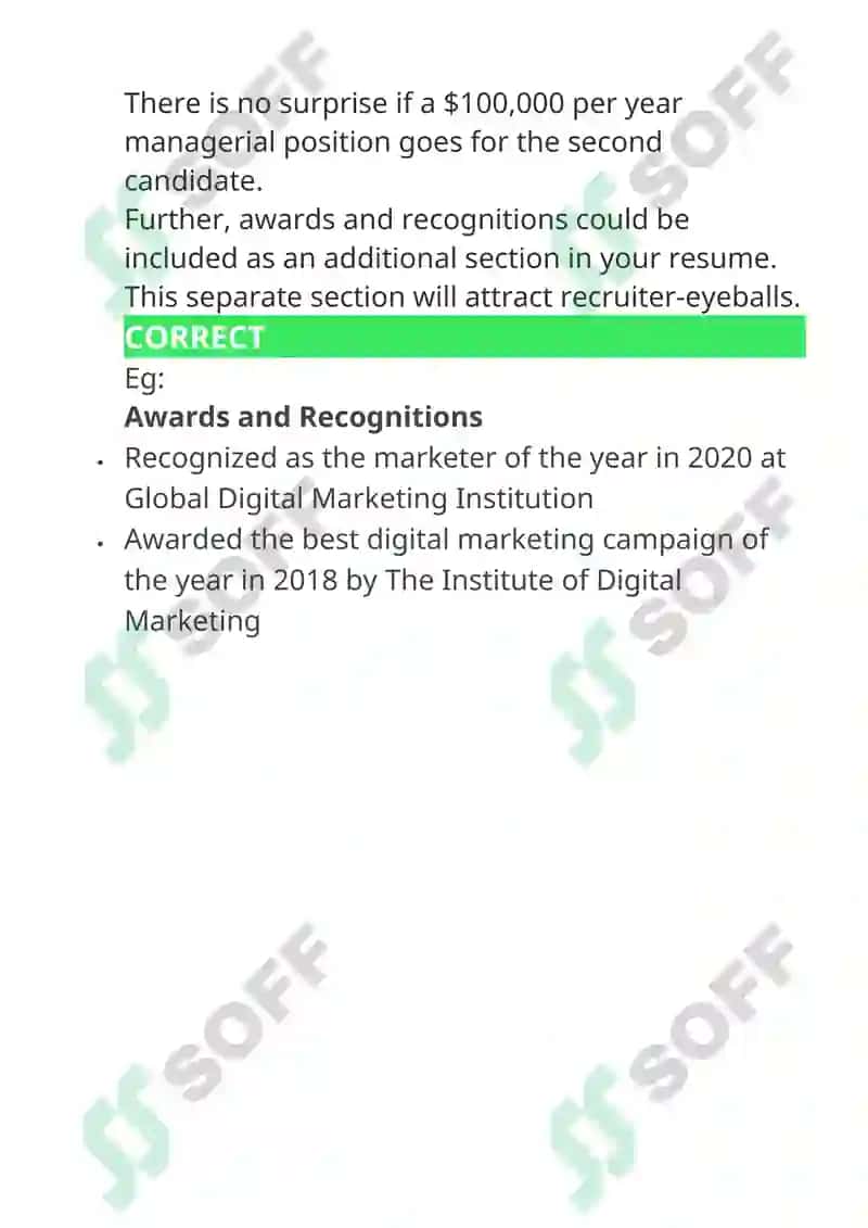 Resume Writing Guide 5