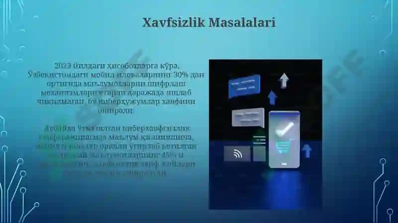 Mobil ilovalarning texnik va dasturiy ta'minotini yaratish 5
