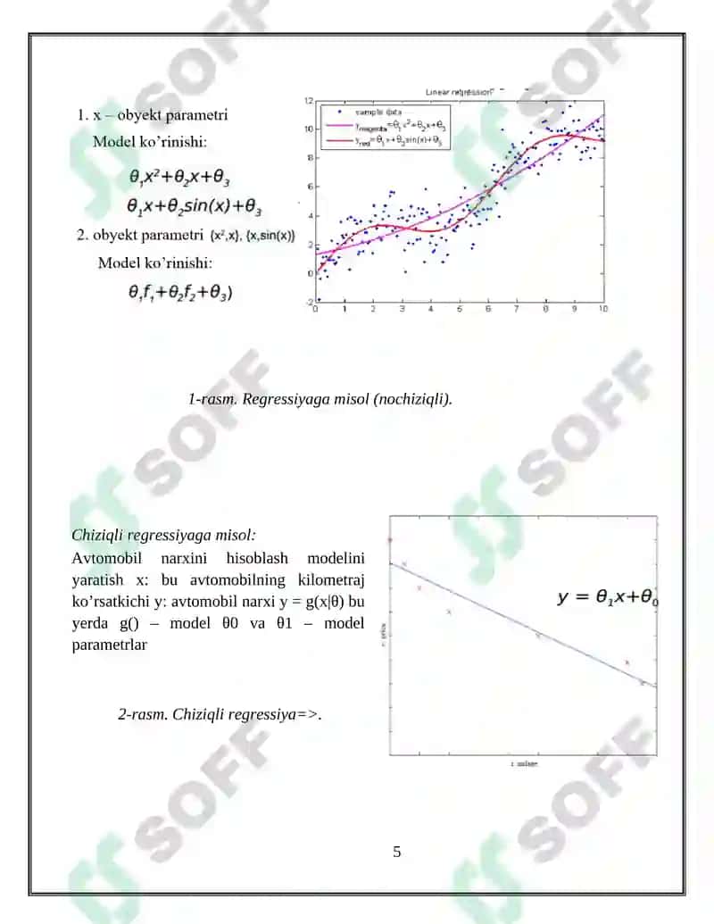 Python dasturlash tilining maxsus kutubxonalaridan foydalangan holda, uyni xarakterlovchi ko’p sondagi xususiyatlari asosida uning narxini va sinf(biznes, ekanom)ini bashorat qiluvchi regression modelni qurish va model aniqligini baholash 5