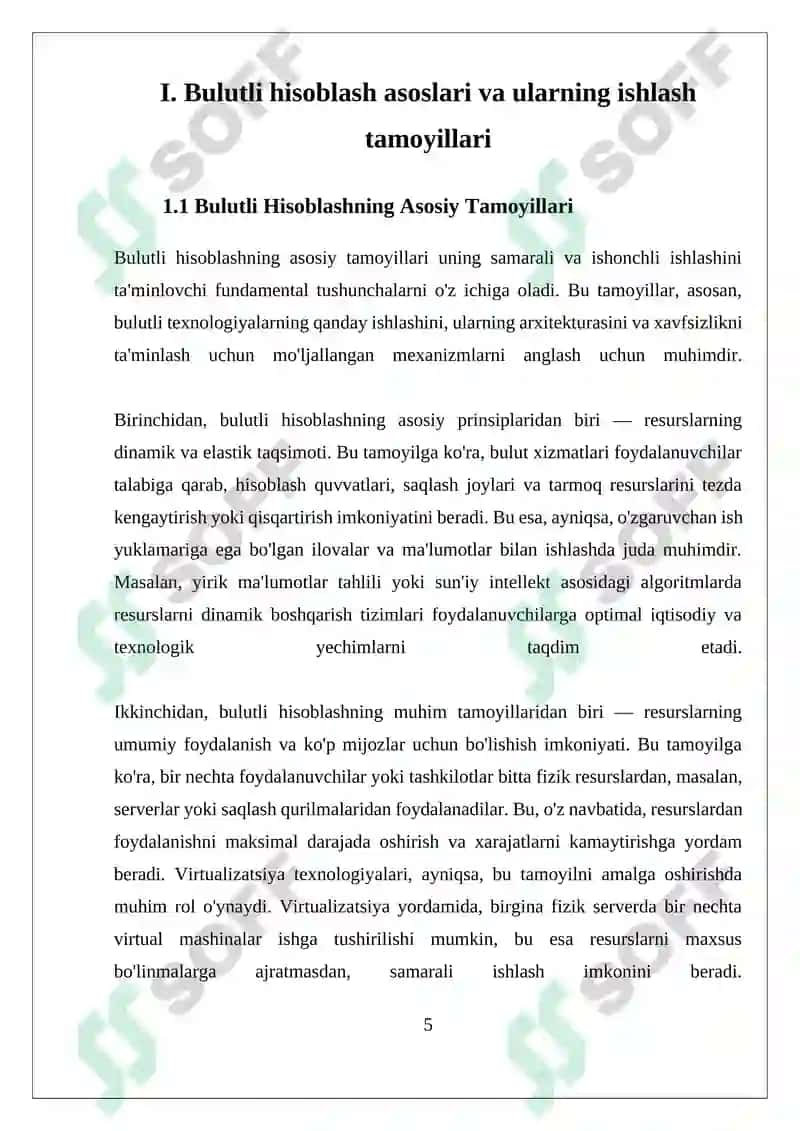 Bulutli hisoblash va ma'lumotlarni saqlash 5