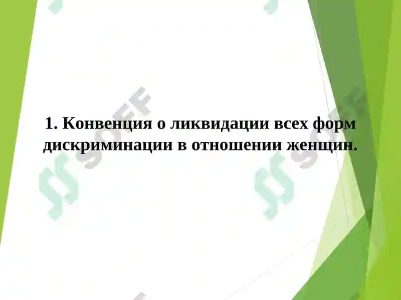 ПРАВОВАЯ ОСНОВА ЗАЩИТЫ ПРАВ ЖЕНЩИН: МЕЖДУНАРОДНЫЕ И НАЦИОНАЛЬНЫЕ МЕХАНИЗМЫ 5