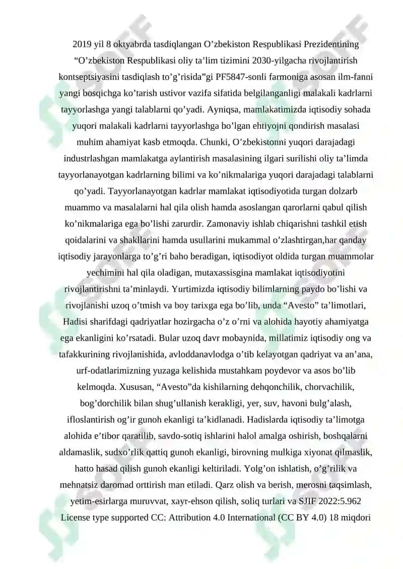 Savdo tijorat masalasini ilmiy asosda tashkil etish bo’yicha jadidlarning qarashlari va yondashuvi 5