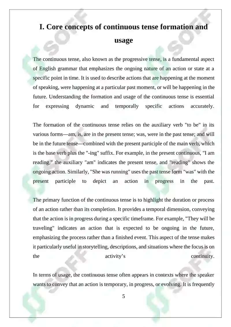 Continuous Tense 5