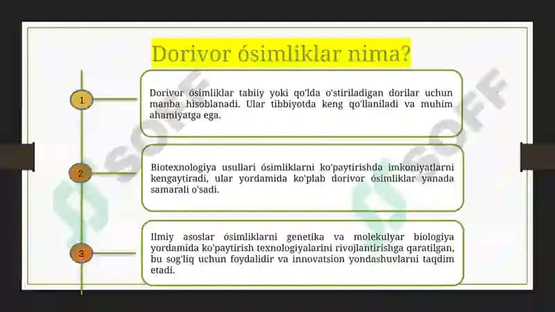 Dorivor o'simliklarni biotexnologik usul bilan kôpaytirishning ilmiy asoslari 5