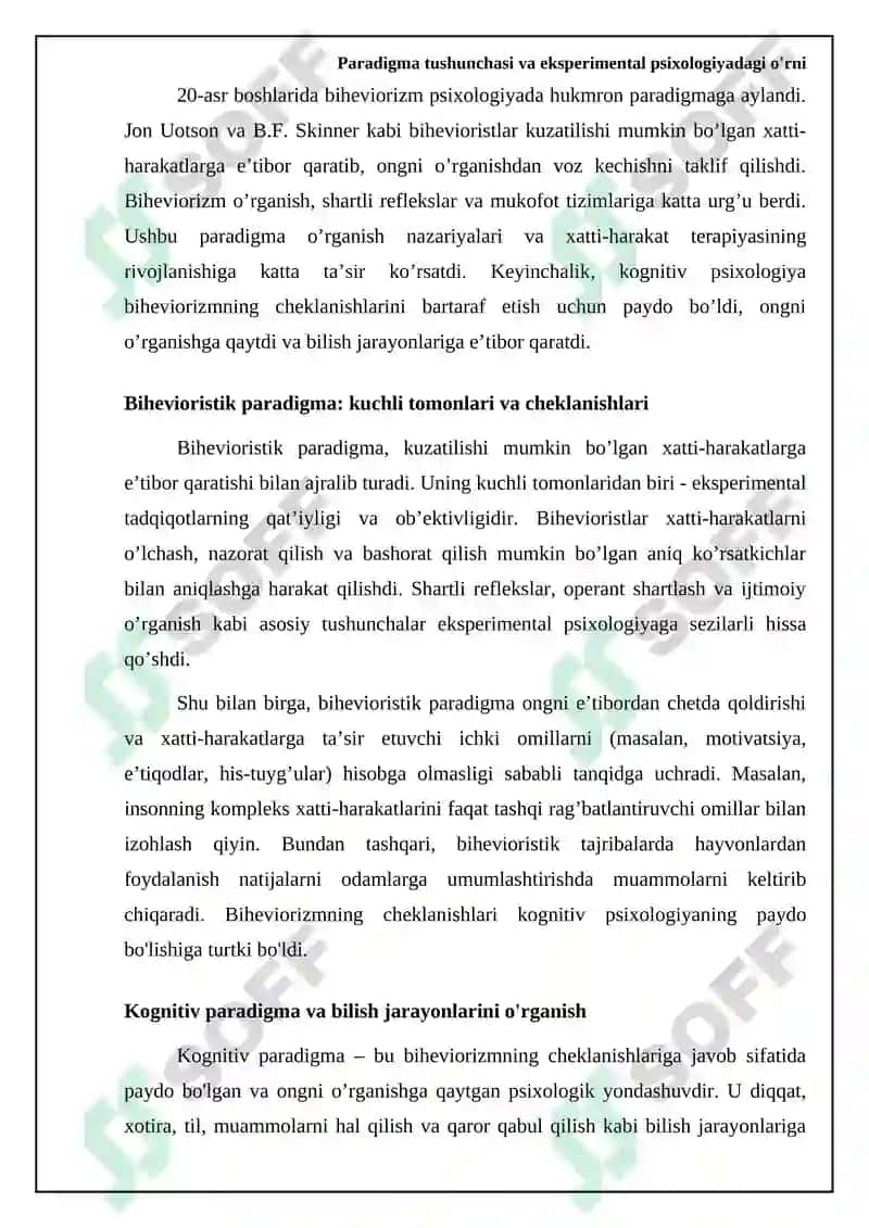 Eksperimental psixologiyada paradigma tushunchasi 5