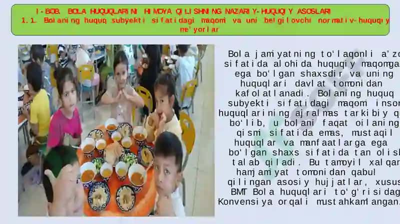Bolahuquqlarinihimoyaqilishgaqaratilgandavlatsiyosat 5