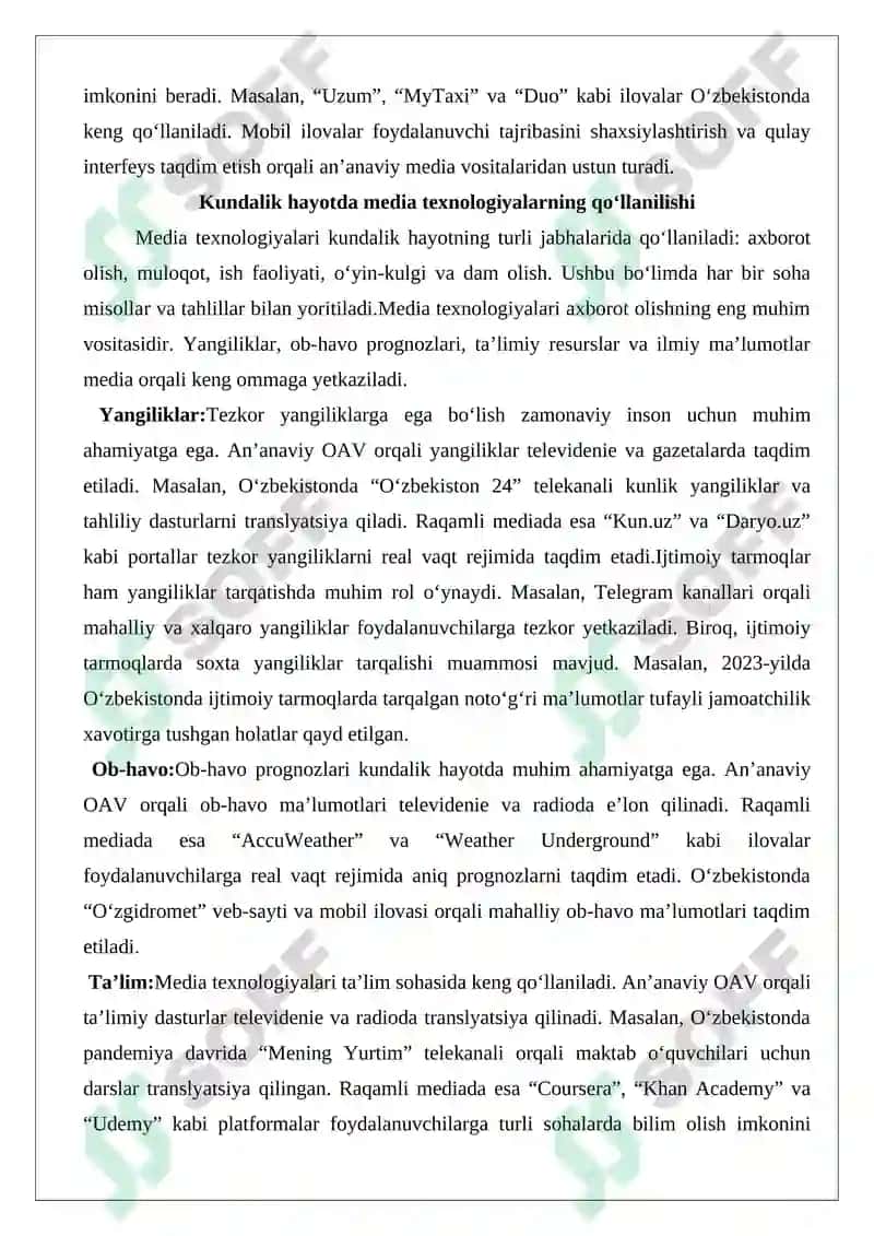 Media texnologiyalar kundalik hayotda 5