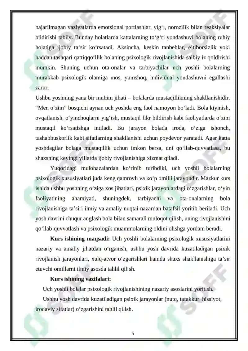 Uch yoshli bolalarning psixologik xususiyatlari 5