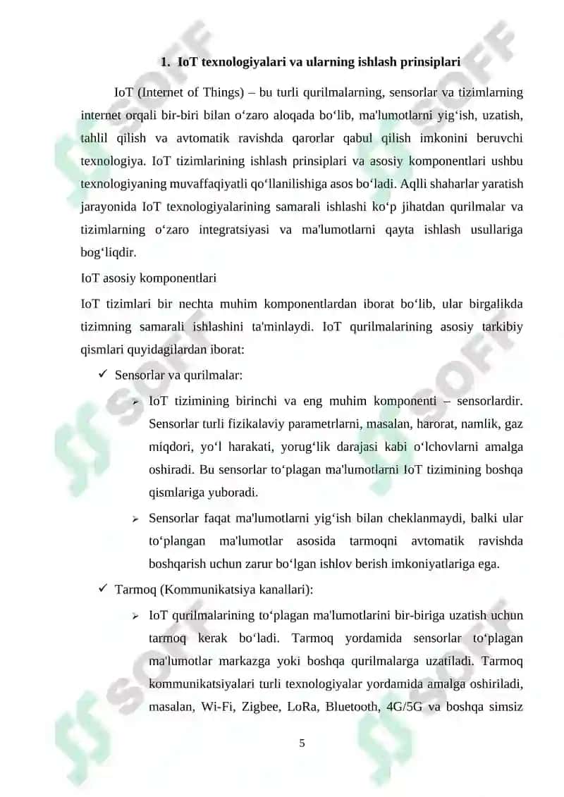 IoT qurilmalari yordamida shaharni aqlli qilish (Smart City) 5