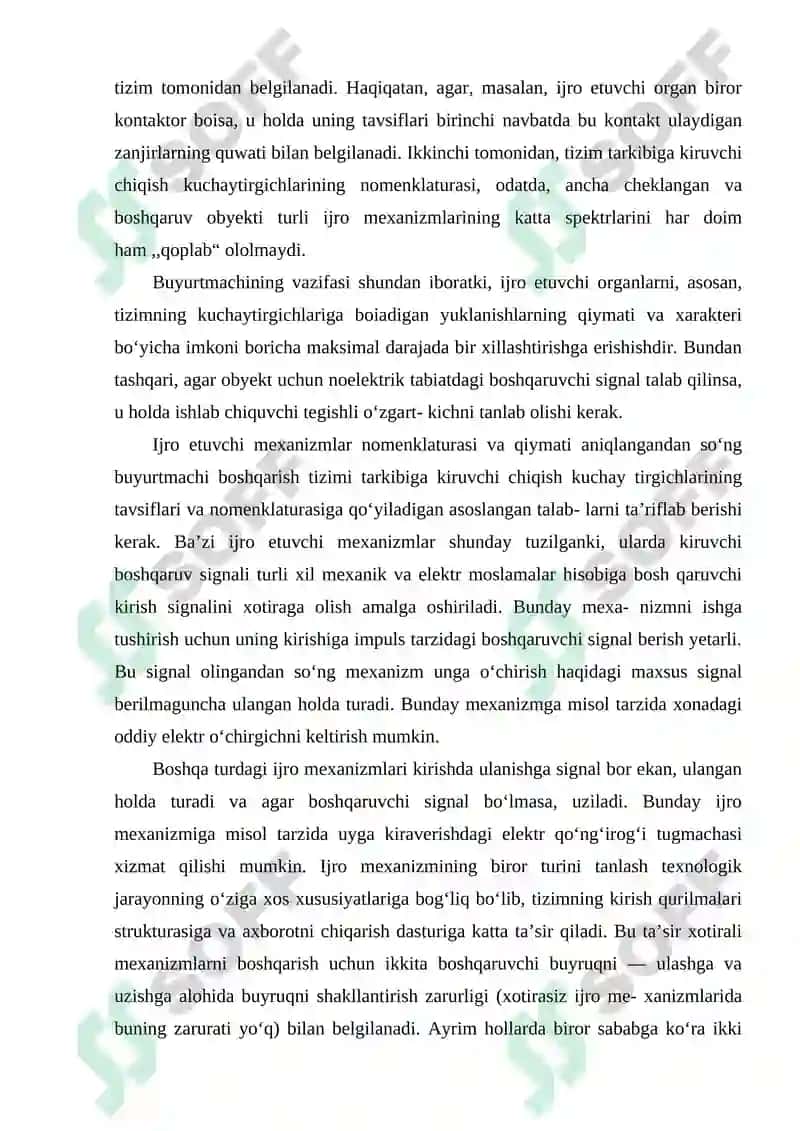 Pozision va konturli RDB texnologik jihozlar uchun boshqarish dasturlarini qo`llash va tayyorlash metodikasi 5