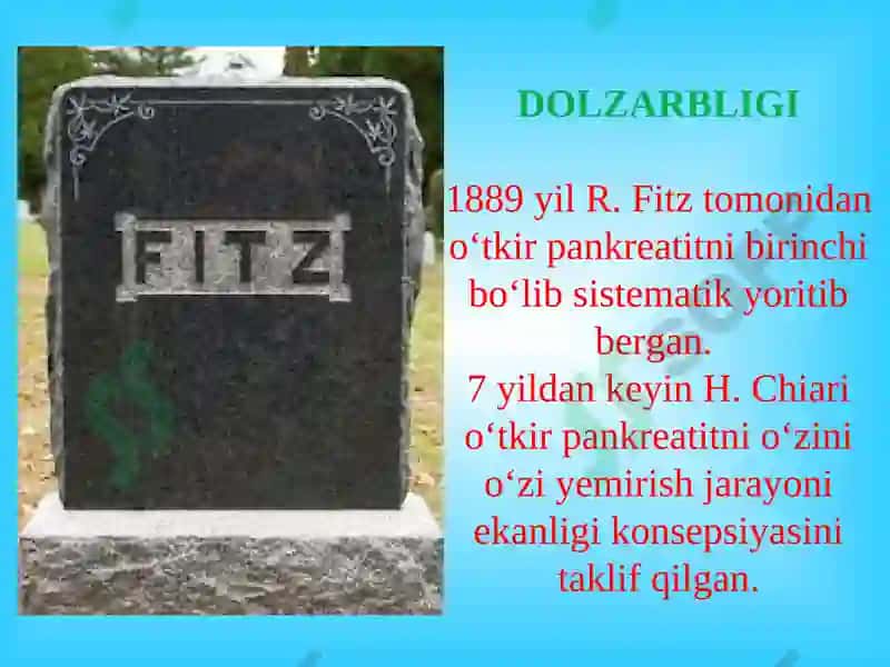 O‘tkir pankreatitni diagnostikasi va davolash 5