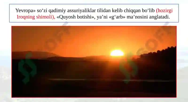 Yevropaning geografik oʻrni 5