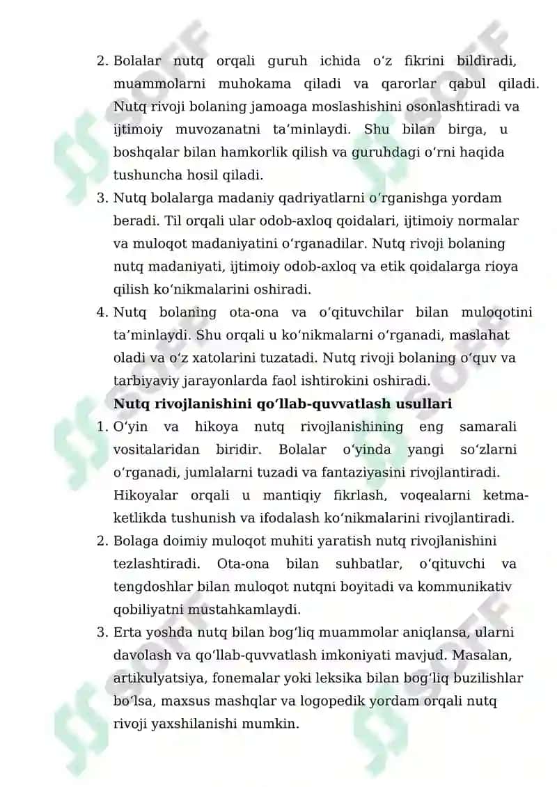 ILK BOLALIK DAVRIDA NUTQNING RIVOJLANISHI 5