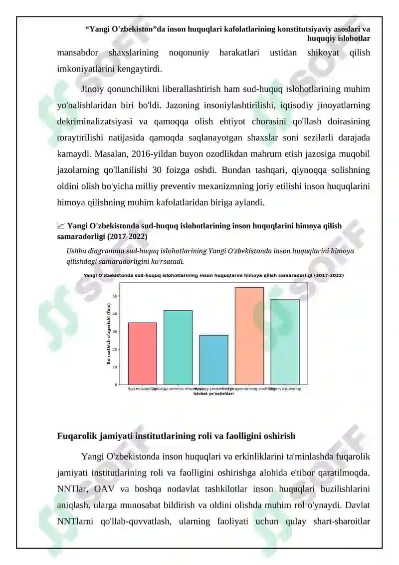 Yangi O'zbekistonda inson haq huquqlari va erkinliklari kafolati yaratilishi 5
