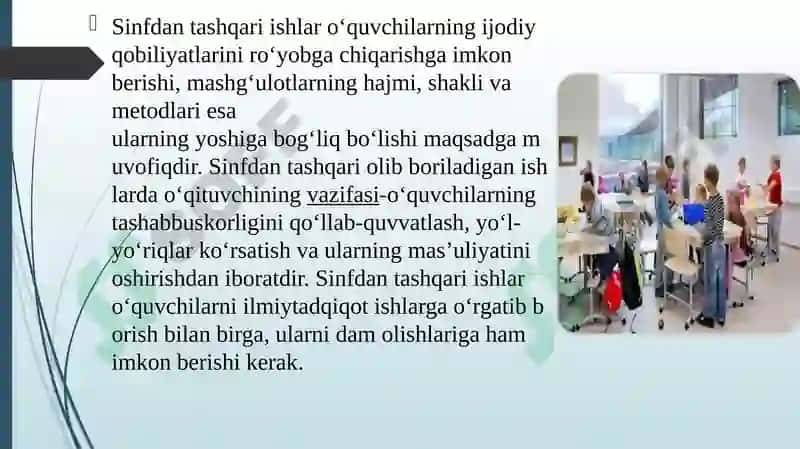 Geografiya ta’limida sinfdan tashqari ishlar. 5