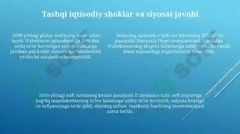 Ochiq iqtisodiyotda byudjet soliq- siyosati.ochiq iqtisodiyotda pul kredit siyosati 5