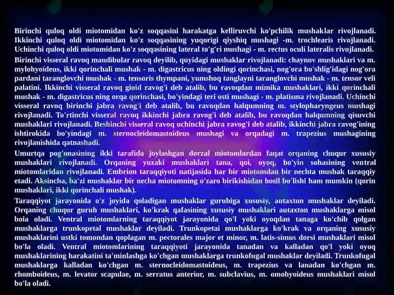 NERV-MUSHAK TIZIMI XAKIDAMAʼLUMOTLAR 5