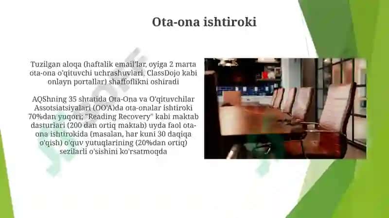 O'quv-tarbiaviy jarayonni tashkil etish 5
