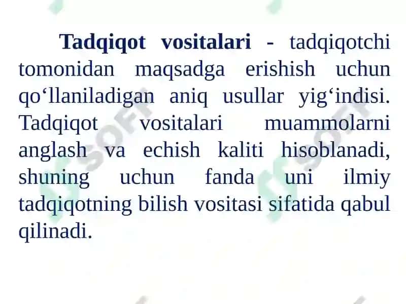 Tadqiqot vositalari va metodlari 5