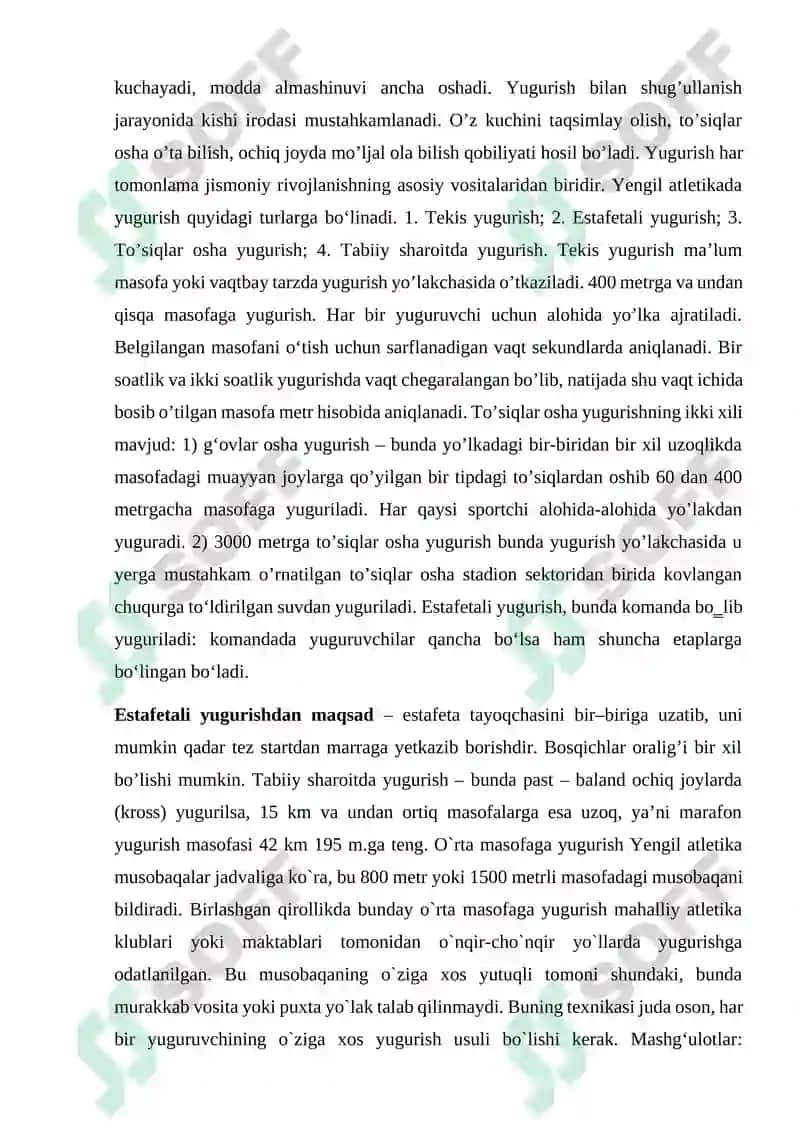 Yengil atletika mashqlari texnikasini takomillashtirish 5