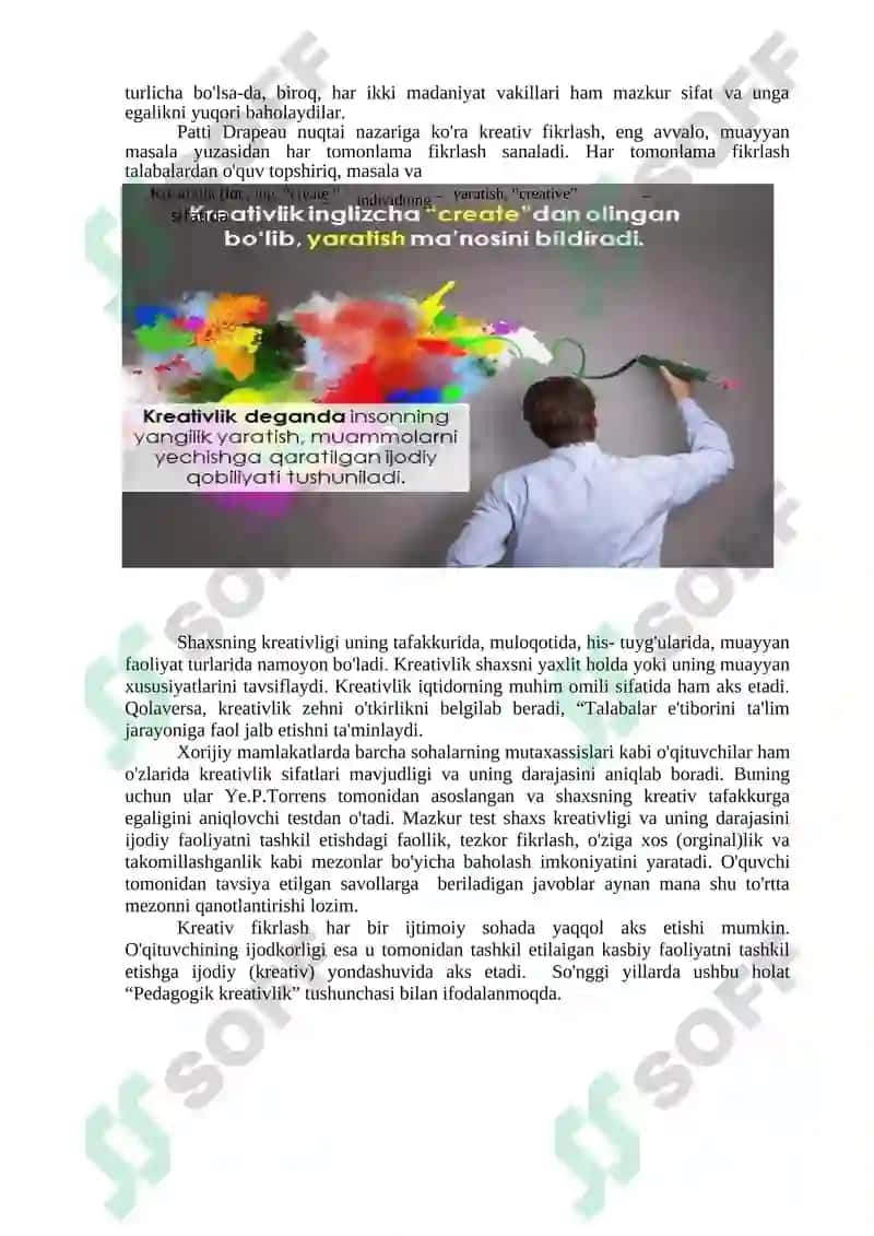 Kreativ pedagogika fanining umumiy asoslari 5