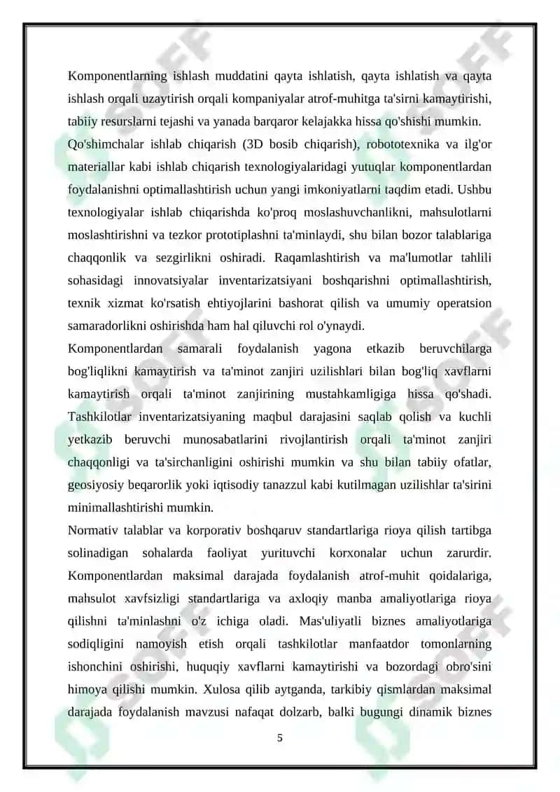 FIRMALAR FOYDASINI MAKSIMALLASHTROSH YO’LLARI 5
