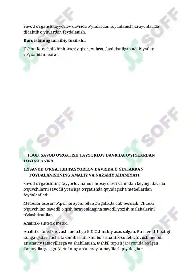 SAVOD OʻRGATISH TAYYORLOV DAVRIDA OʻYINLARDAN FOYDALANISH 5