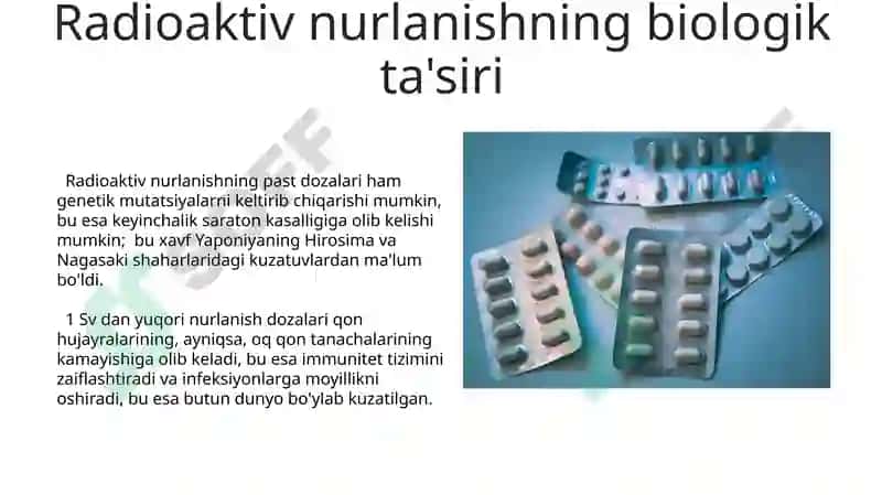 Yadro Kimyosi va uning tibbiyotdagi ahamiyati 5