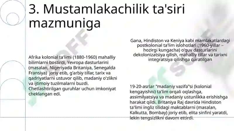 Ta'lim mazmunining belgilanishi va uning tarixiy xarakterini tahlil qiling 5