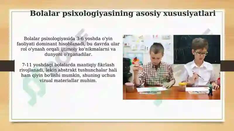 Kar bolalar maktabida taʼlim tamoyillari va metodlari 5