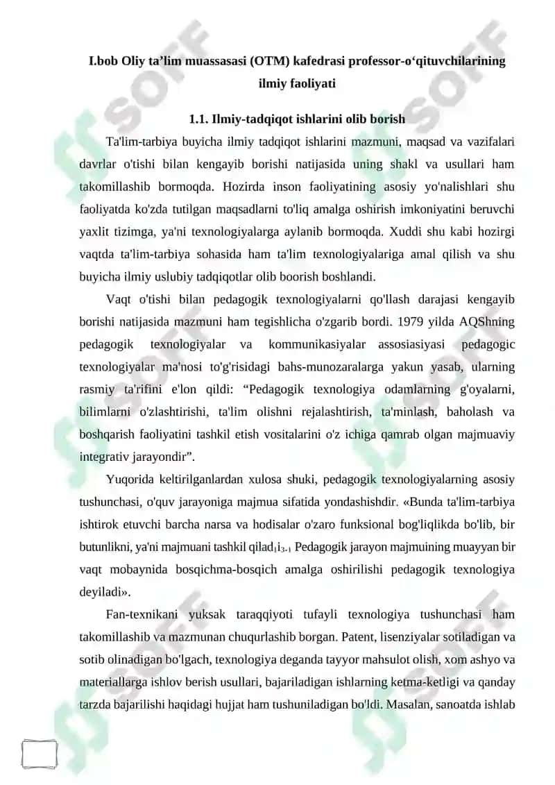 OTM KAFEDRASI PROFESSOR O'QITUVCHILARINING ILMIY FAOLIYATINI MONITORING QILISH TIZIMI 5