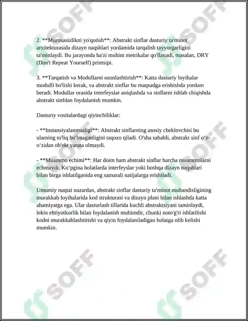Abstrakt sinflarning mohiyati 5