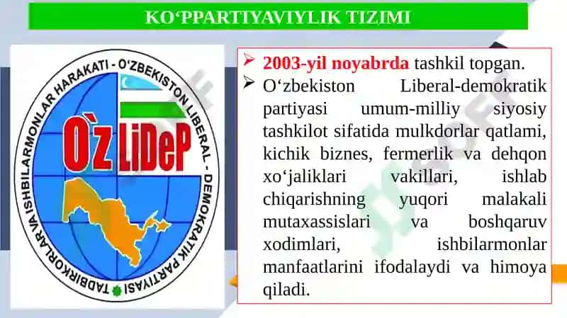 O‘zbekistonda demokratik fuqarolik jamiyati asoslarining shakllanishi 5