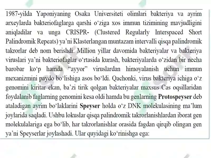 CRISPR/Cas техникасидан фойдаланган ҳолда генларни таҳрирлаш 5