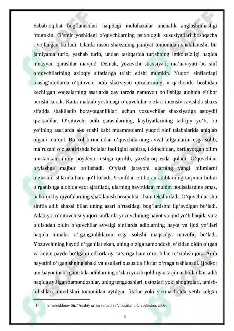 ADABIYOT DASRLARIDA BADIIY IJODKORLIKNI RIVOJLANTIRISH 5