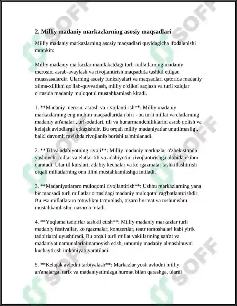 MUSTAQILLIK YILLARIDA OʻZBEKISTON MILLIY MADANIY MARKAZLAR FAOLIYATI 5